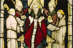 Clergy, c. 1414, Choir, North Window, St William Window (n VII), detail of panel 3e