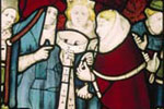 Clergy, c. 1414, Choir, North Window, St William Window (n VII), detail of panel 4d