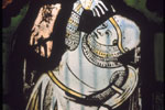 Soldier, fourteenth century, East Window (n II), detail of panel 10c