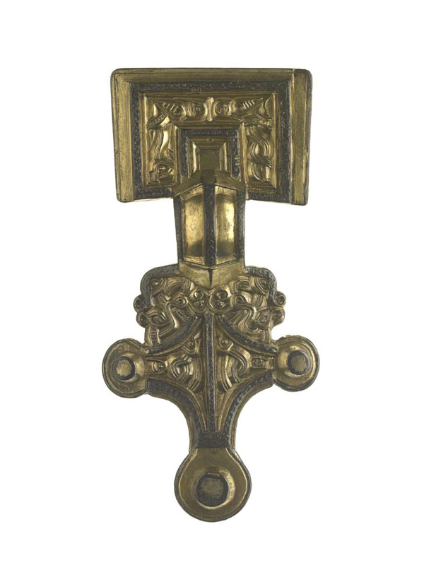 Gilded silver brooch: early 6th century