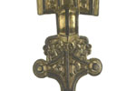 Gilded silver brooch: early 6th century